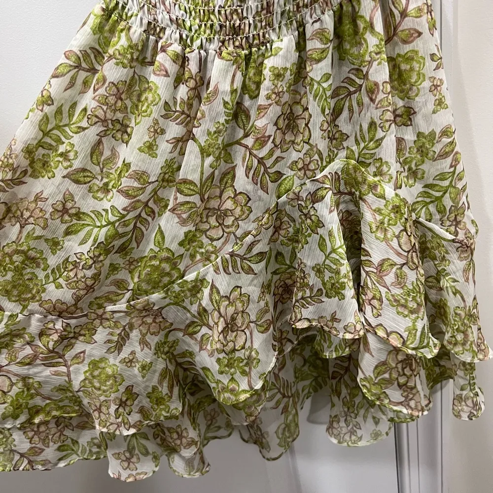 MISA Los Angeles Green Goddess Maia Blouson Dress Size Small $340 - Image 5