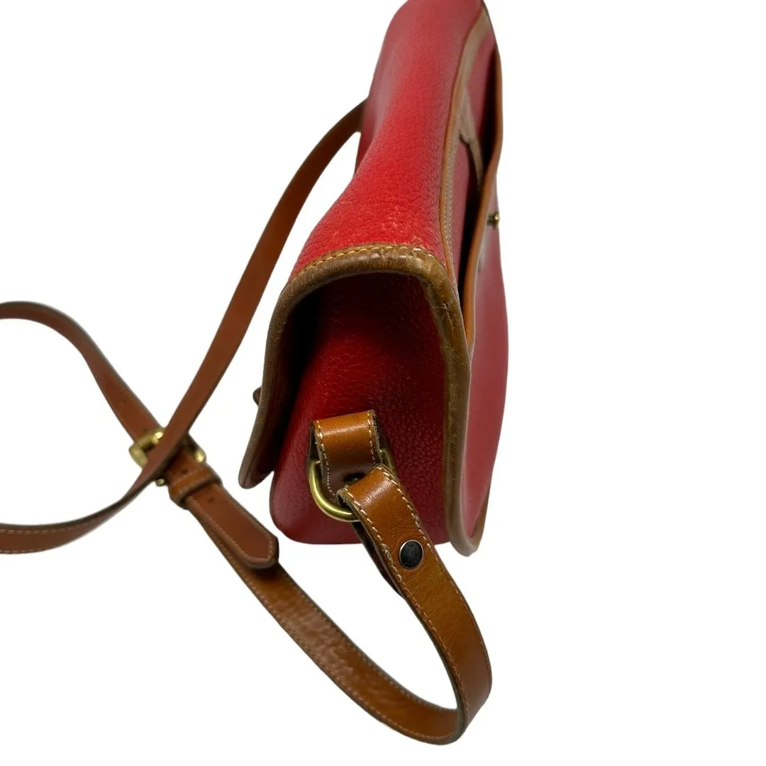 Vintage Dooney & Bourke Red All Weather Leather Large Cavalry Trooper Bag - Image 12