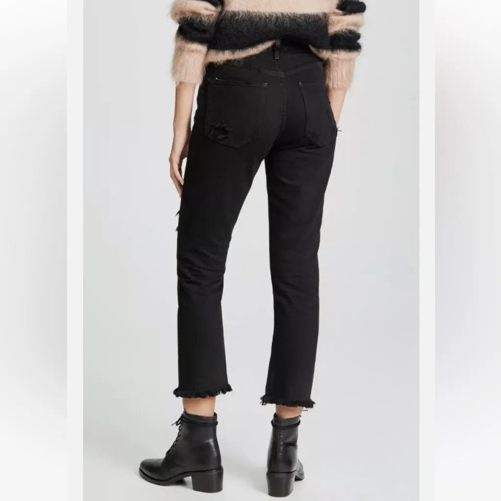 AGOLDE Riley High Rise Straight Crop Jeans - Image 4