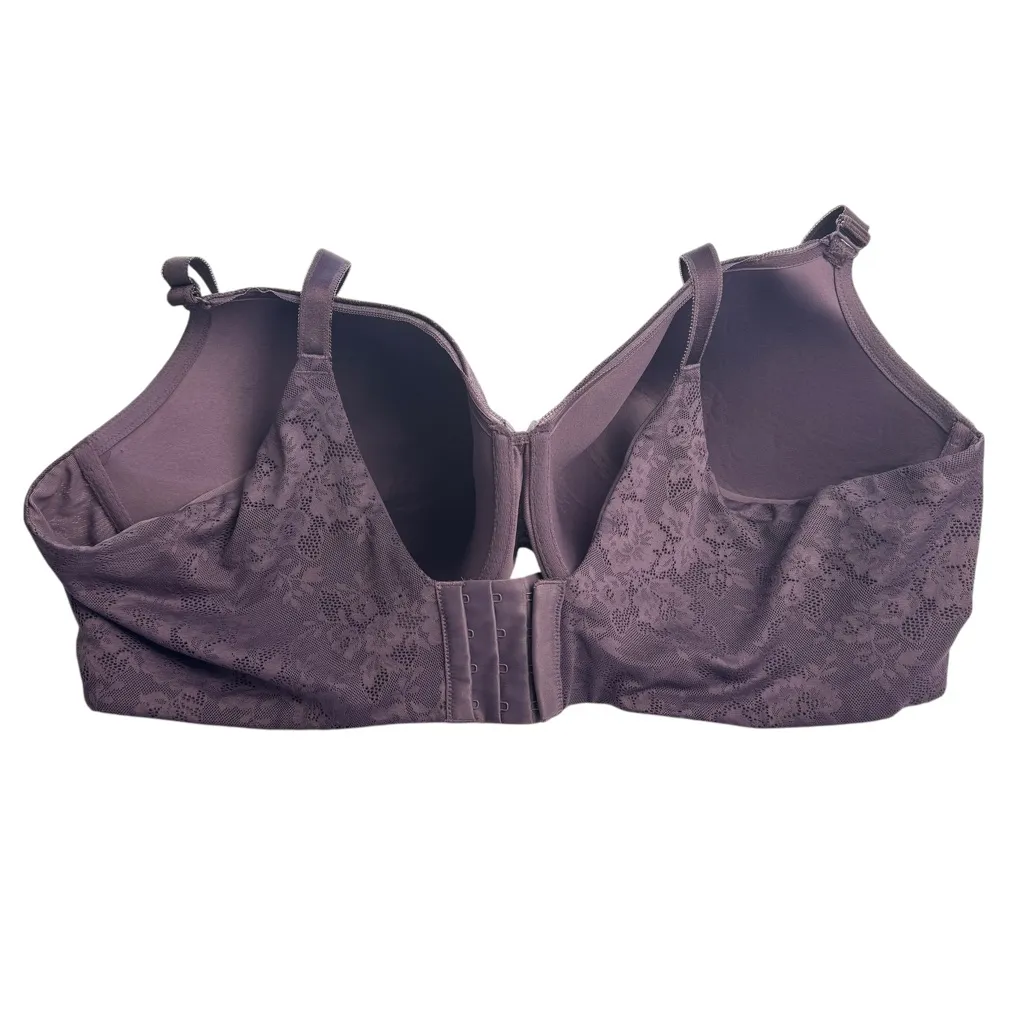 Torrid Perfect T-Shirt Bra Purple Lace Sexy Size 46DDD‎ Plus Size - Image 7