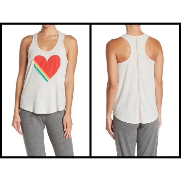 💕PJ SALVAGE💕 Over the Rainbow Heart Tank Top - Image 2
