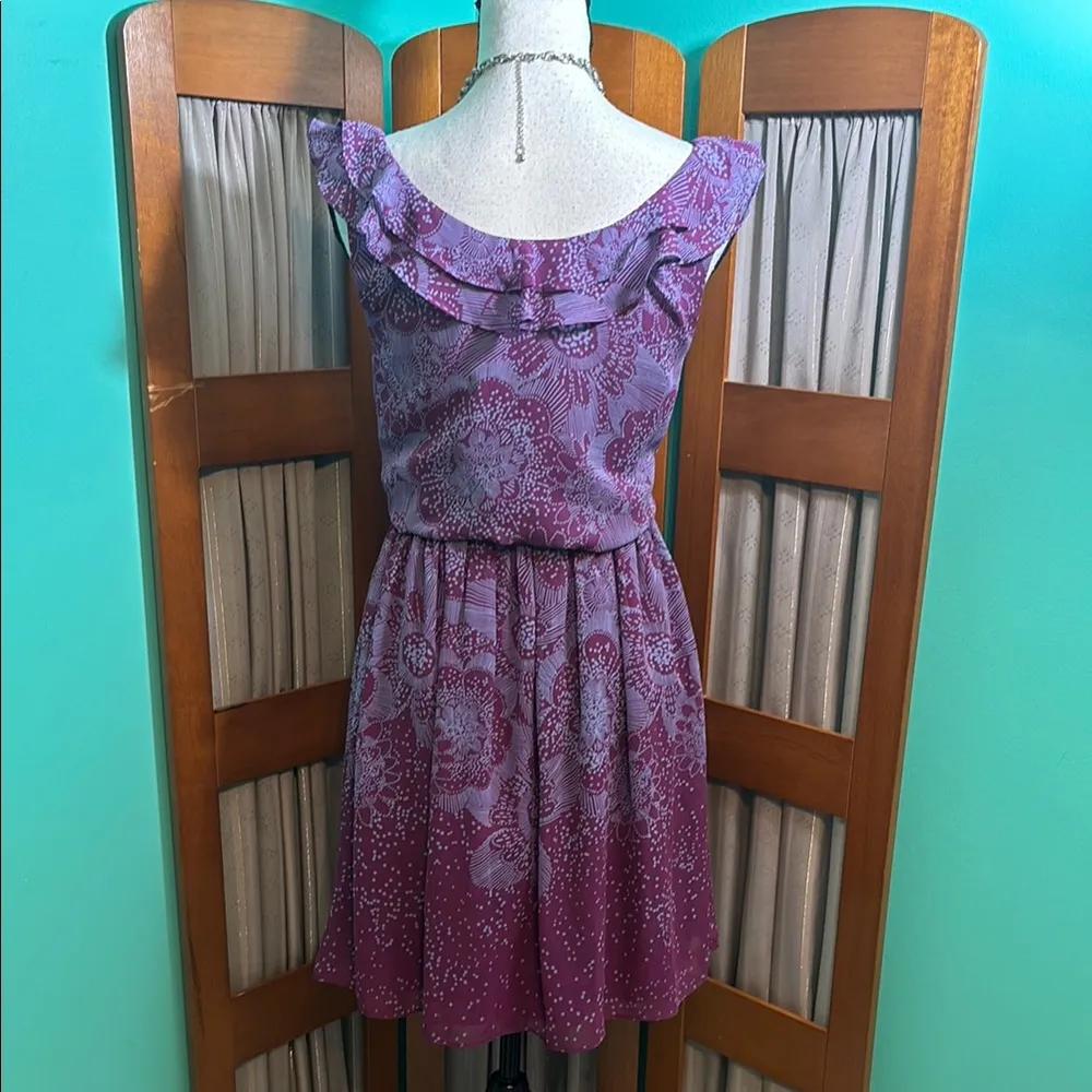 Elle Purple Midi Dress - Image 10