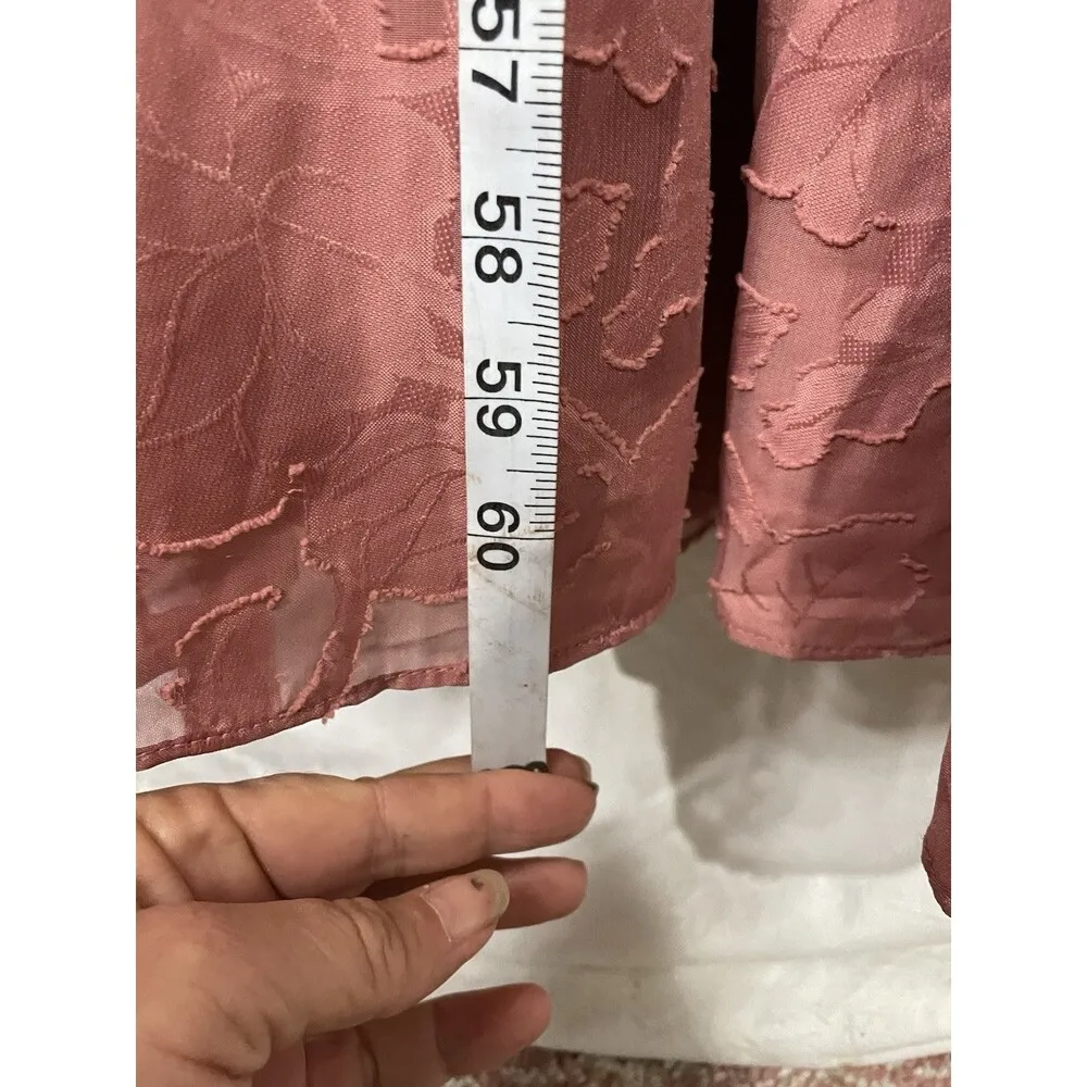 Lulus Sweet Sophistication Vintage Rose Floral Burnout Maxi Dress SZ L Pink Size L - Image 10