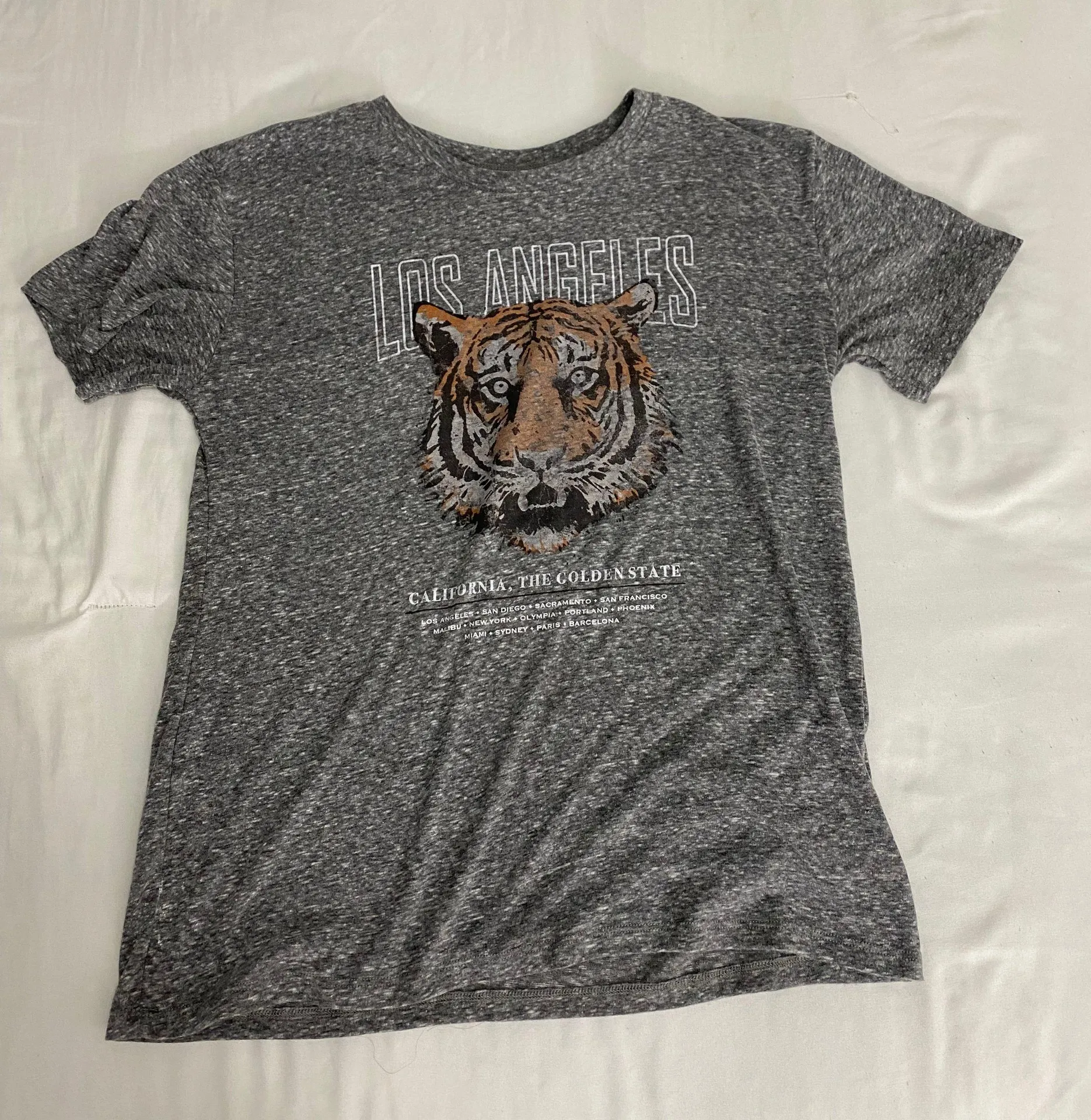 Tiger Print Gray Shirt - Image 2