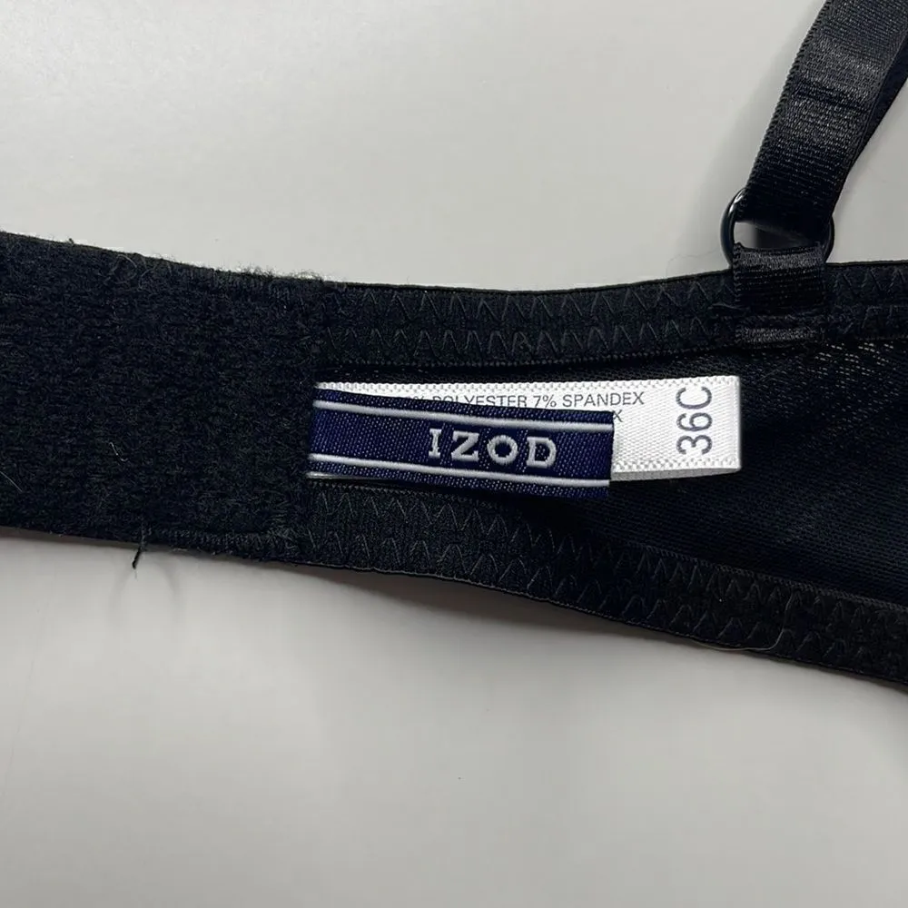 NWT IZOD T-shirt underwire padded bra.  Size 36C. Adjustable length straps. - Image 6