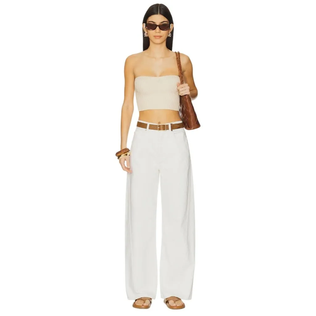 PAIGE Arellia Jeans in Tonal Ecru 28 New Womens Denim Pants - Image 6