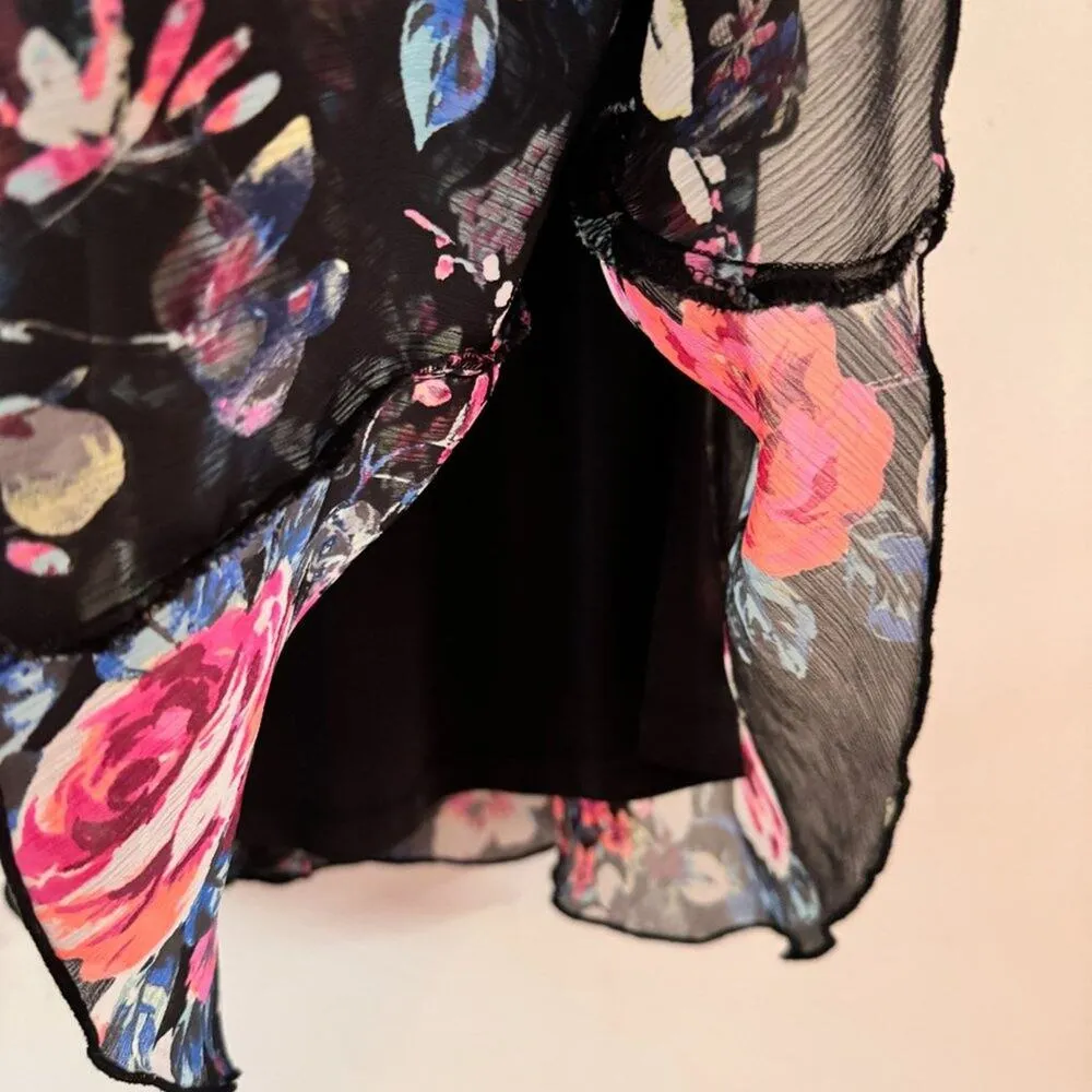 Express - Sleeveless Floral Cami Top in Black Multi - Image 2