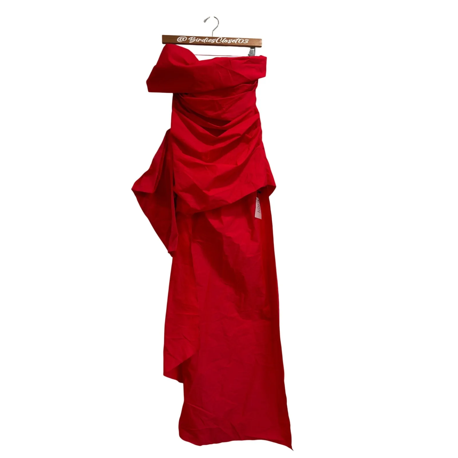 NBD The Jadis Red Elegant Black Tie Formal Romantic Drama Maxi Dress NWT $368 S - Image 2