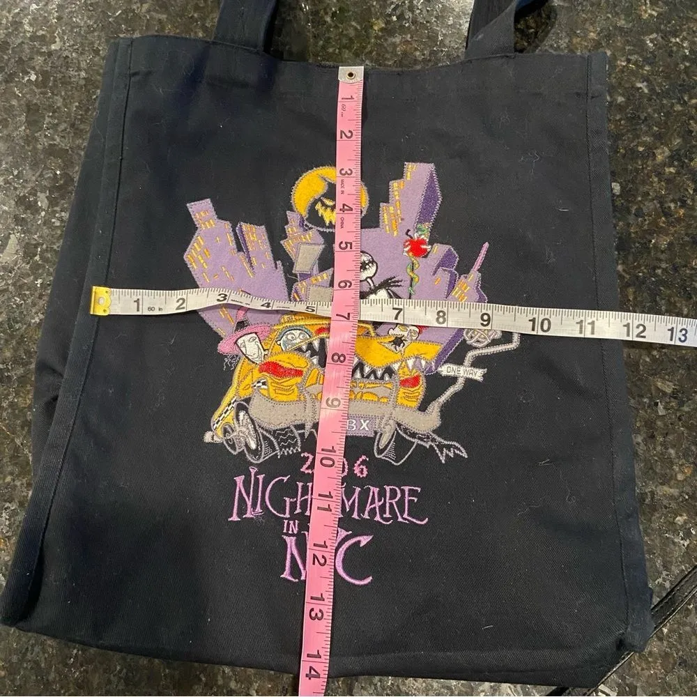 Disney Nightmare Before Christmas Nightmare in NY 2006 Canvas Tote Bag - Image 10