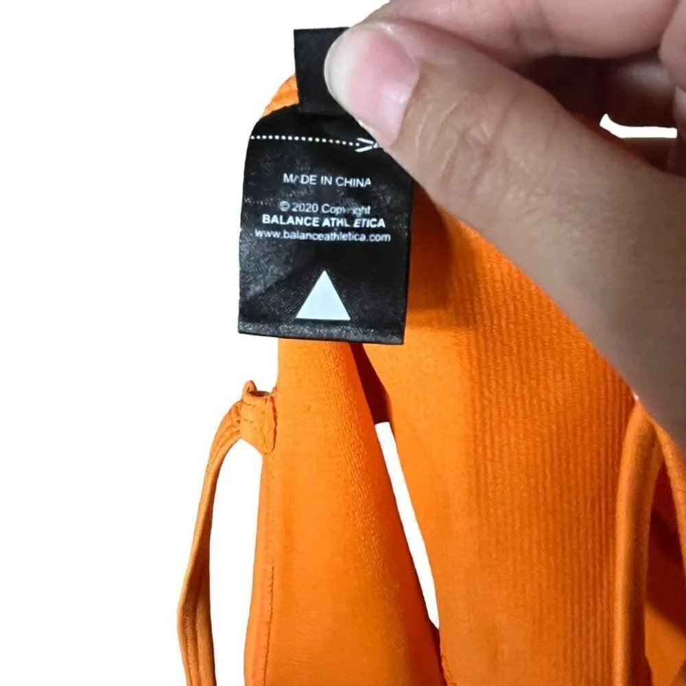  ‎Balance Athletica Orange Cropped Tank Top Size Small - Image 4