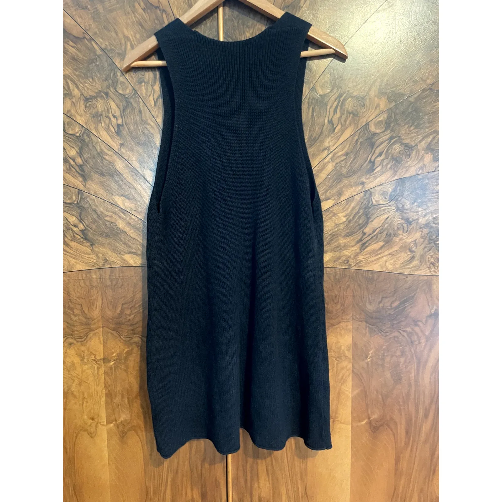 FP BEACH Free People Nikki Sweater Knit Dress Patch Pockets Black Size XS - Image 6