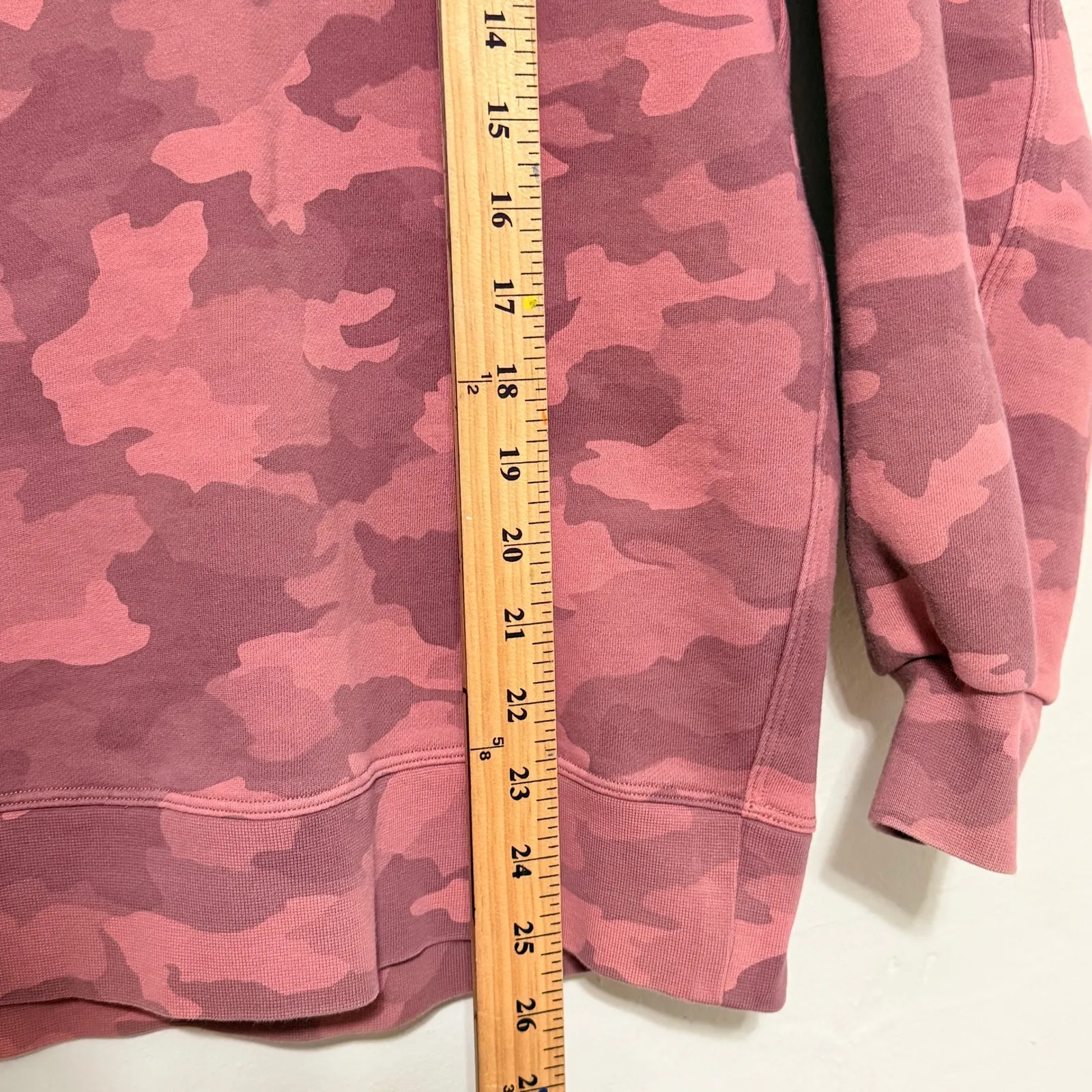 Lululemon Perfectly Oversized Crew Sweatshirt Heritage 365 Camo Brier Rose Sz 10 - Image 9