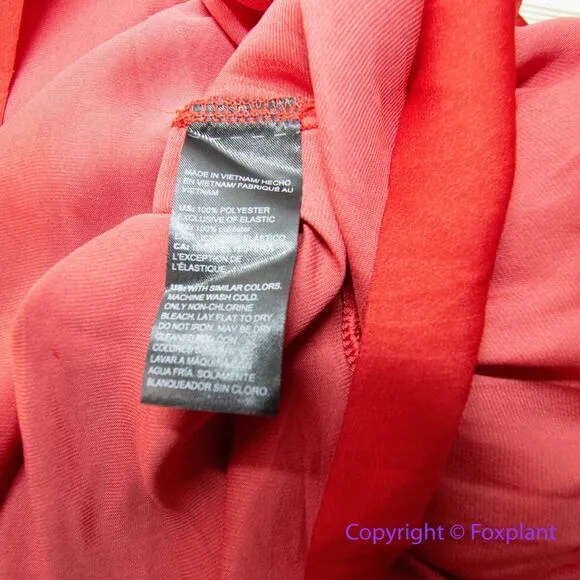 White House Black Market Drop Waist Blouson Dress in red,‎ size L - Image 16