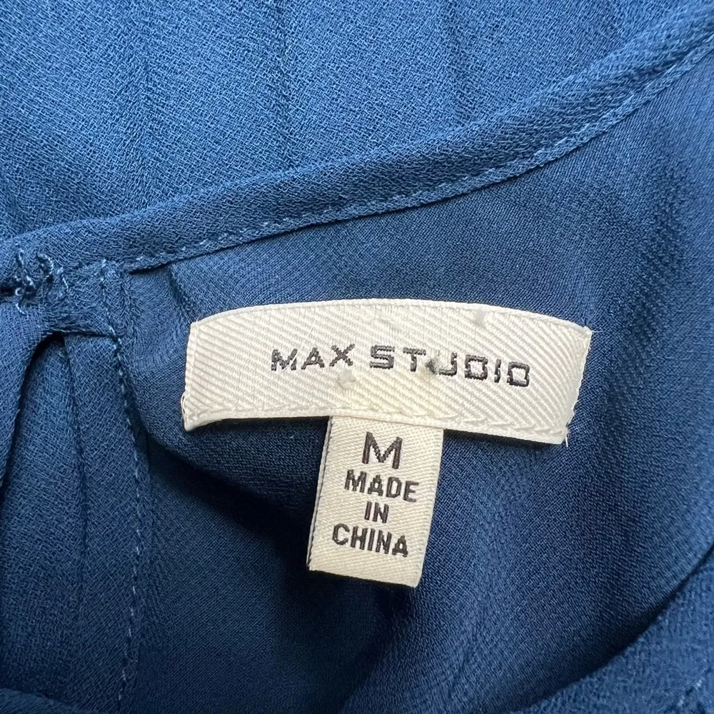 Max Studio Pleated Asymmetric Short Dress Tunic‎ - Image 7