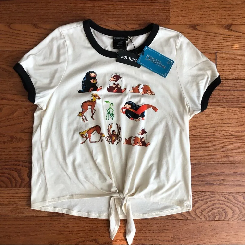 NWT Fantastic Beasts: The Secrets Of Dumbledore Beasts Ringer T-Shirt  L - Image 9