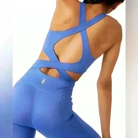 Free People Back it Up Onesie ~ Swim Club ~ M ~ NWT! - Image 2