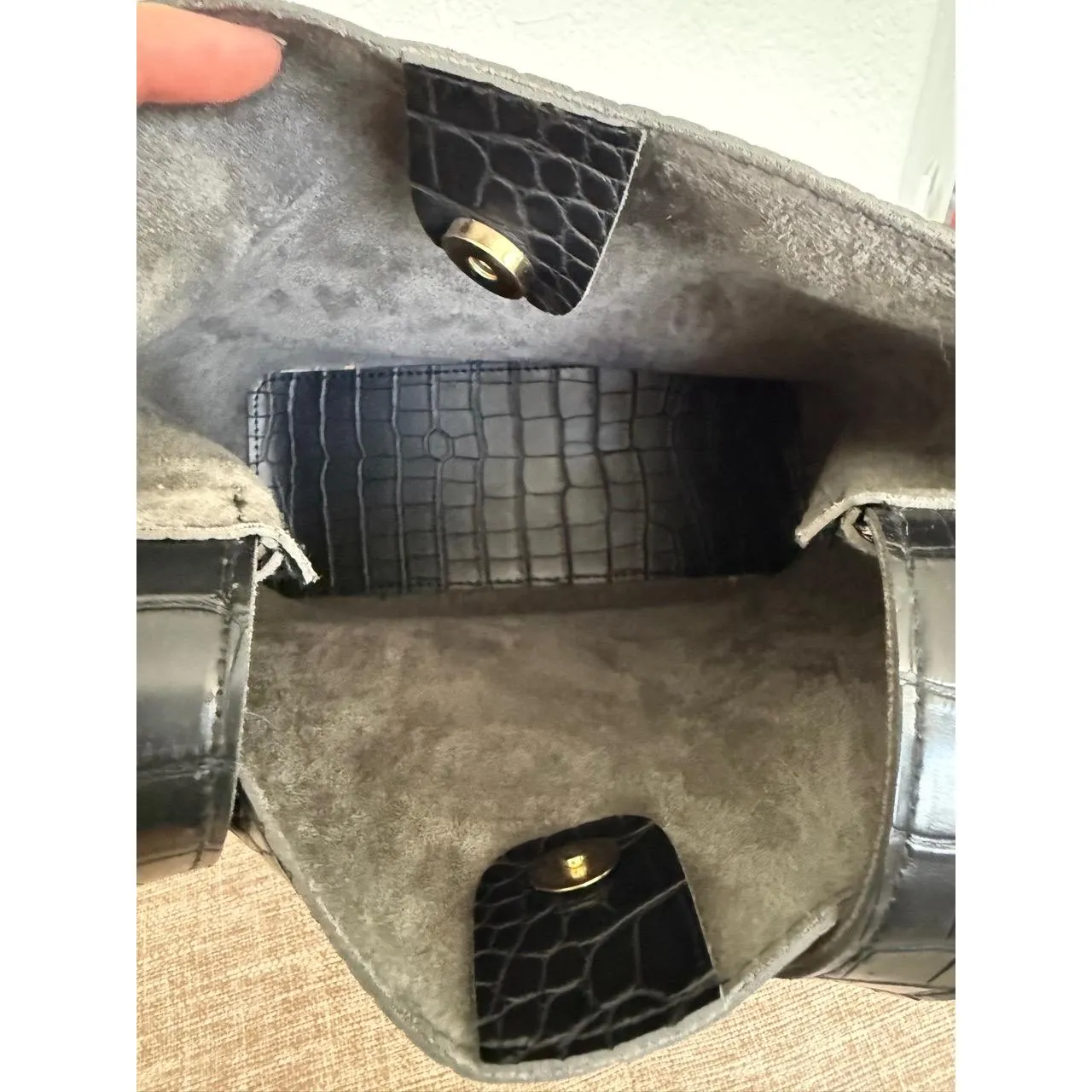 Nasty gal Croc Leather Bag - Image 4