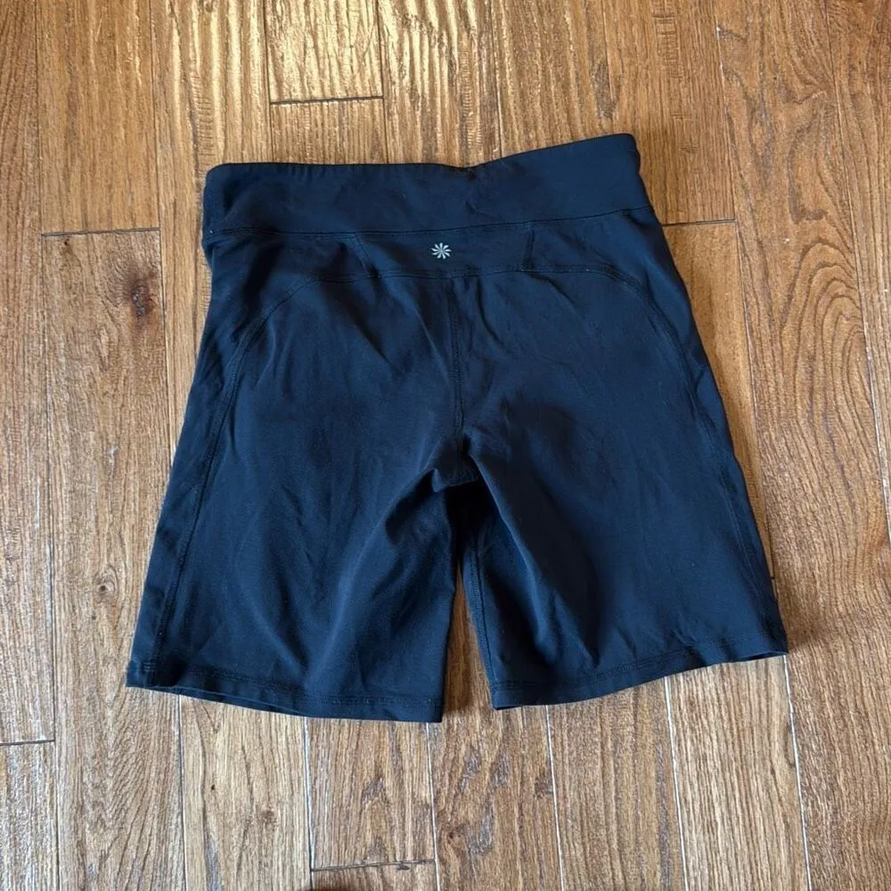 Athleta salutation 10” inseam black biker short size M - Image 9