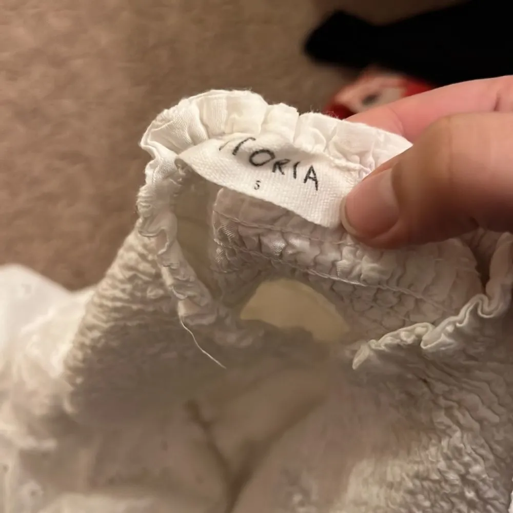 Storia  small white ruffle mini skirt - Image 6