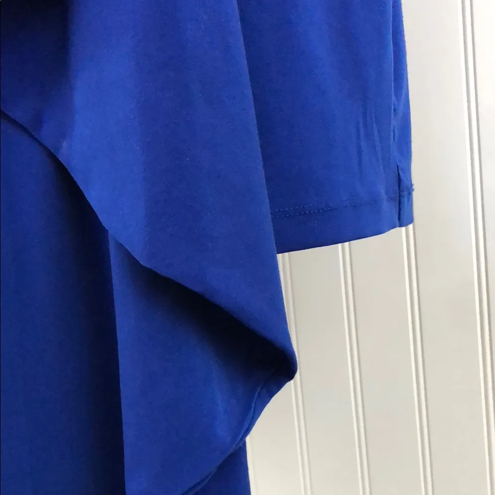 Valerie Bertinelli Blue Asymmetrical Dress - Image 5