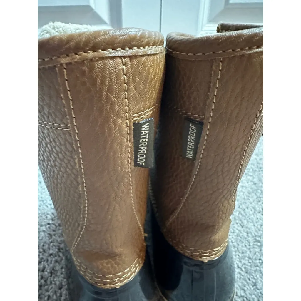 JBU Brown & Black Waterproof Winter & Rain Boots Size 6 - Image 7