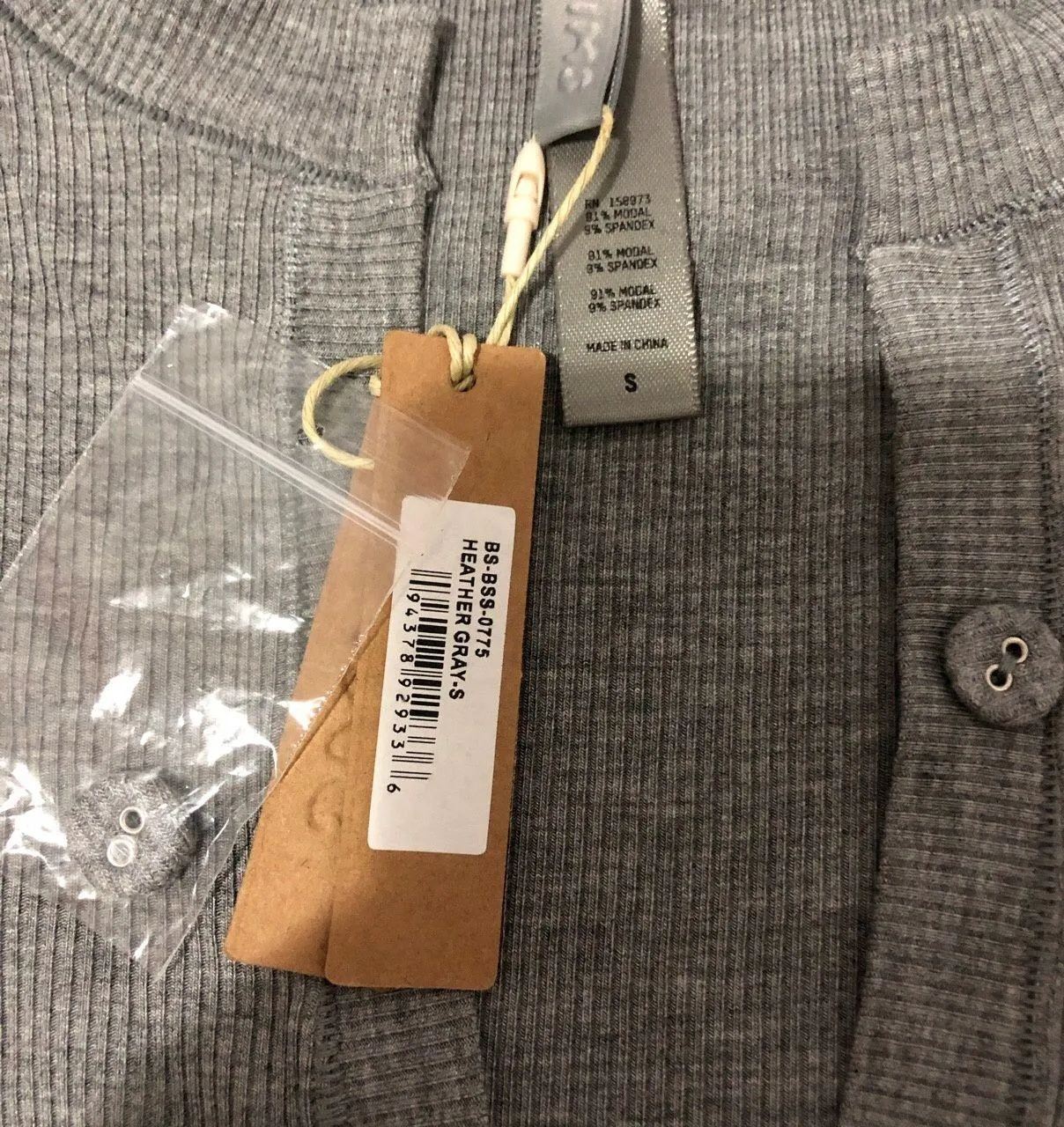 SKIMS Soft Lounge Button Up Henley Onesie - Image 4