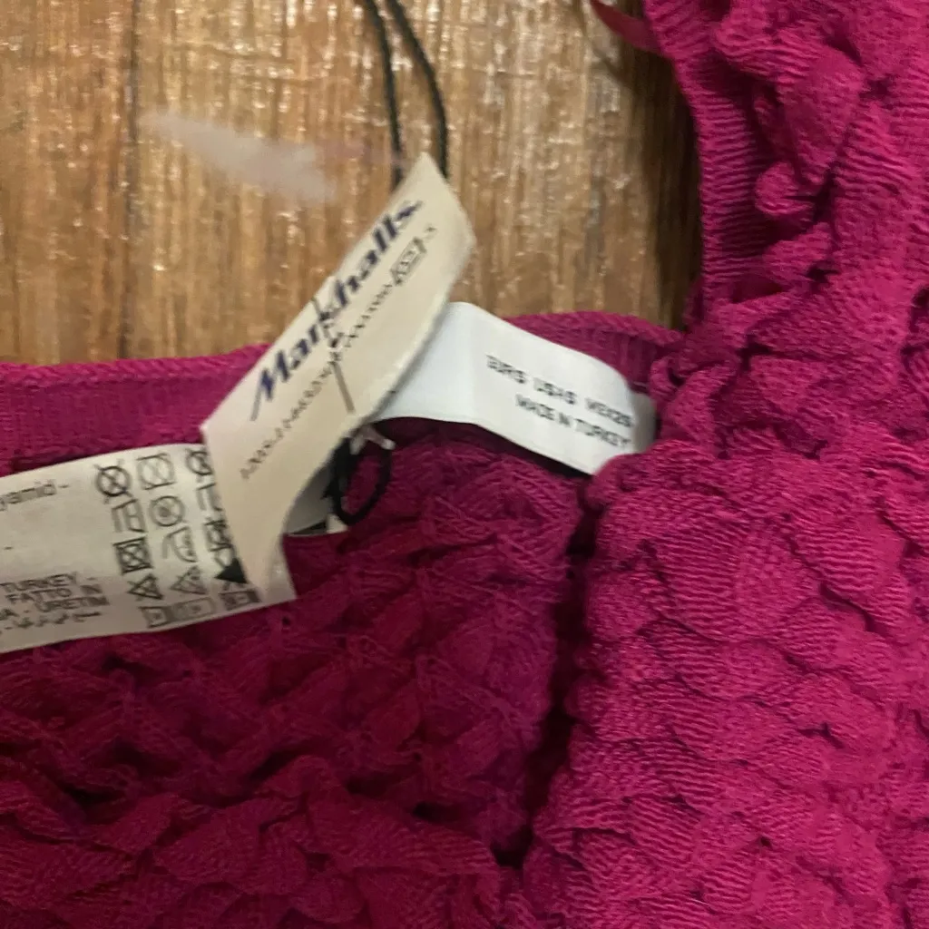 Zara Womens Purple Popcorn One Shoulder Crop Top XS S Bust 28” 30” NWT New - Image 4