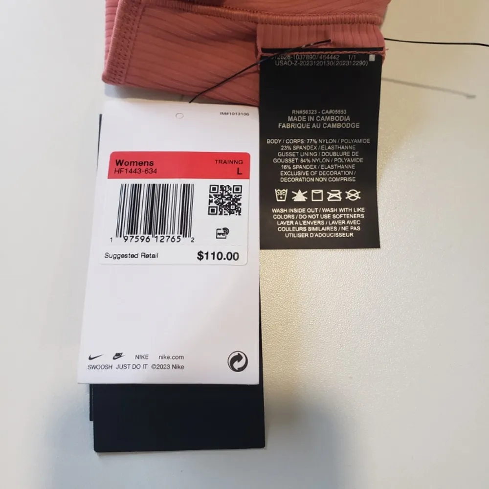 Nike Womens Zenvy Rib Gentle Support High Waisted 7/8 Leggings - Image 7