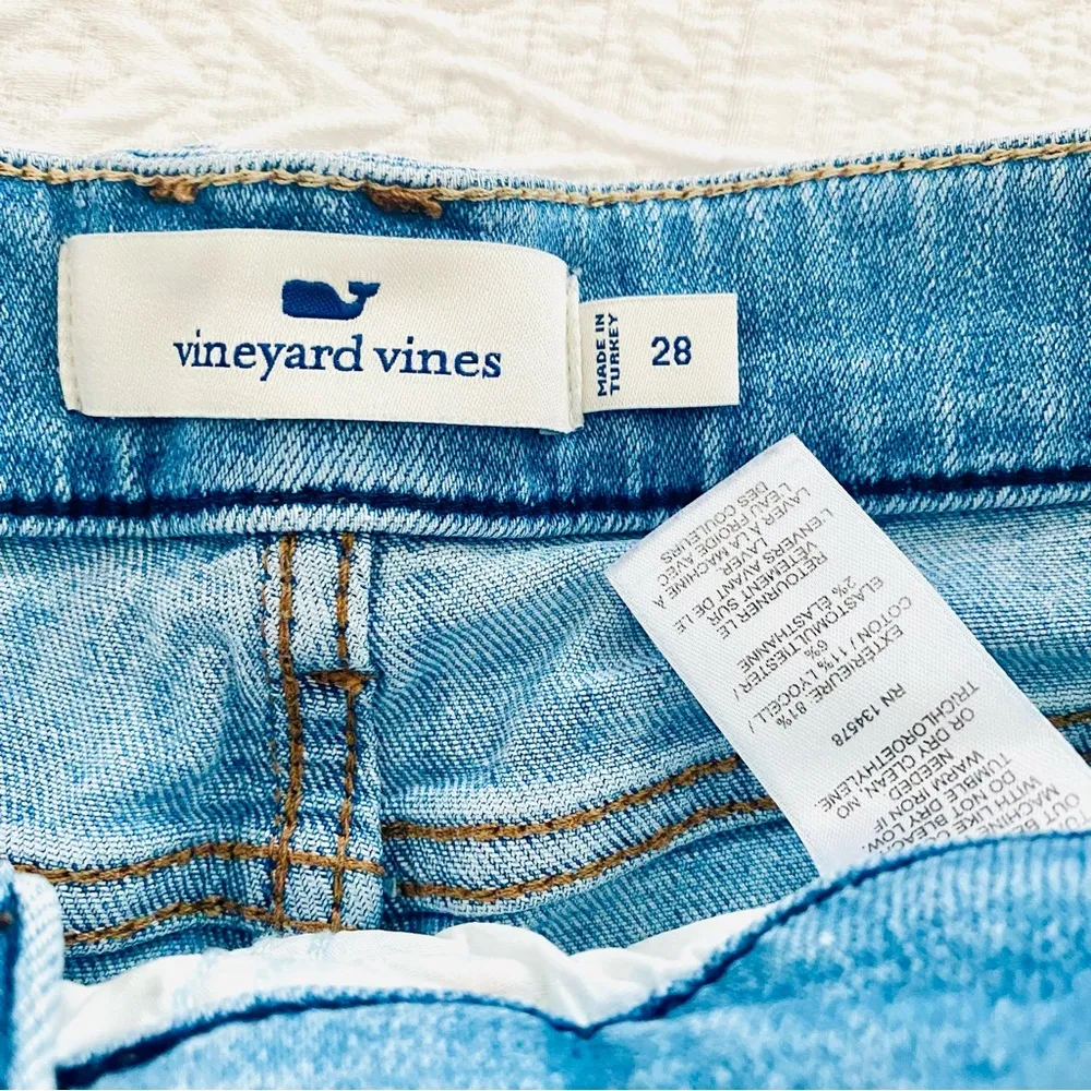 Vineyard Vines Denim High Waisted Shorts - Image 3
