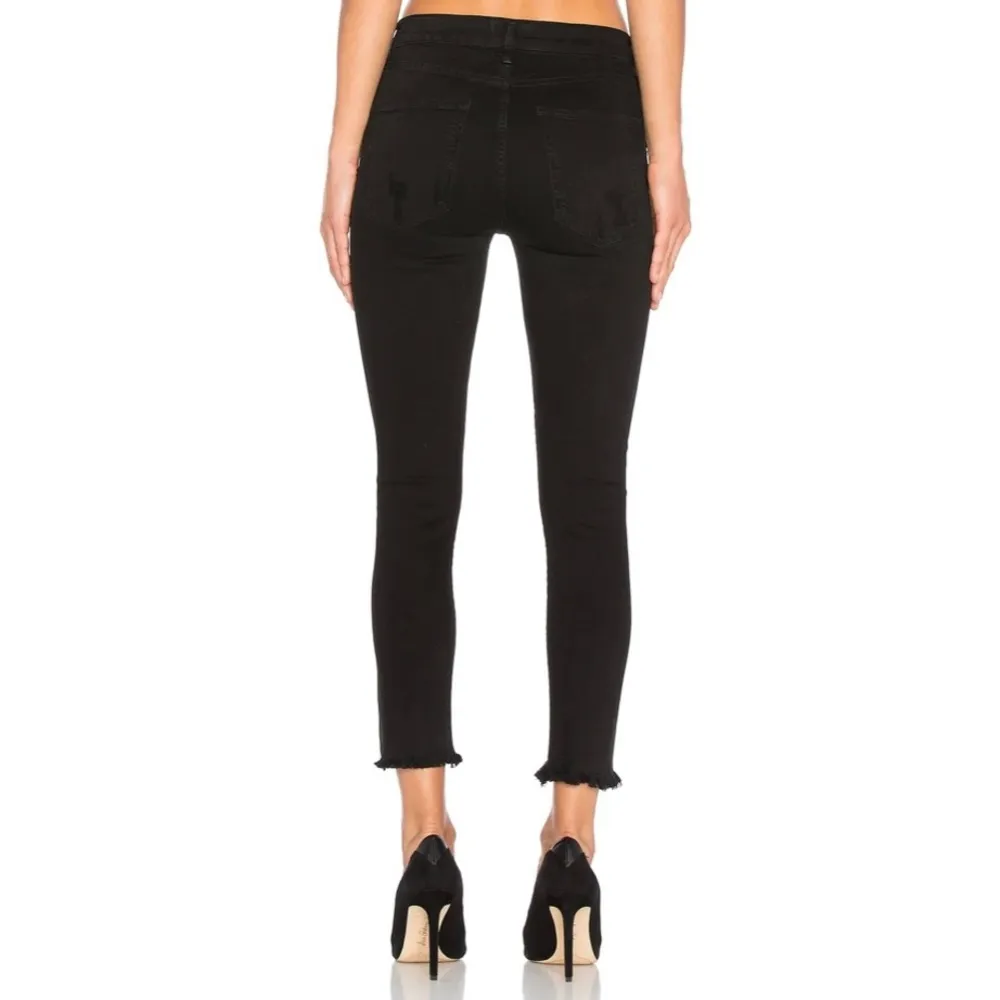 AGOLDE Sophie High Rise Skinny Crop Jeans Harlow Destructed - Image 2