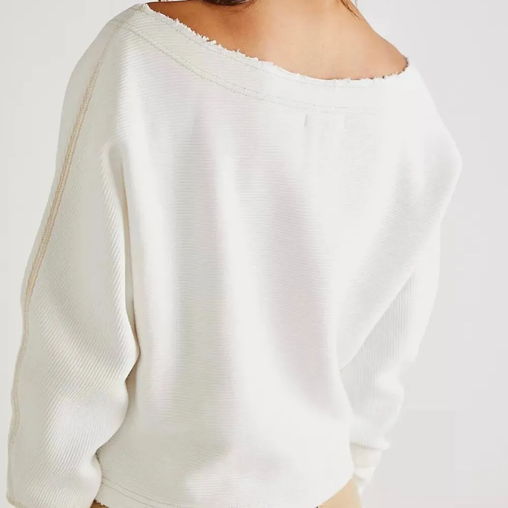 WE THE FREE x FREE PEOPLE | Viv Pullover Sweatshirt Top Loose Fit | Size Large - Image 2