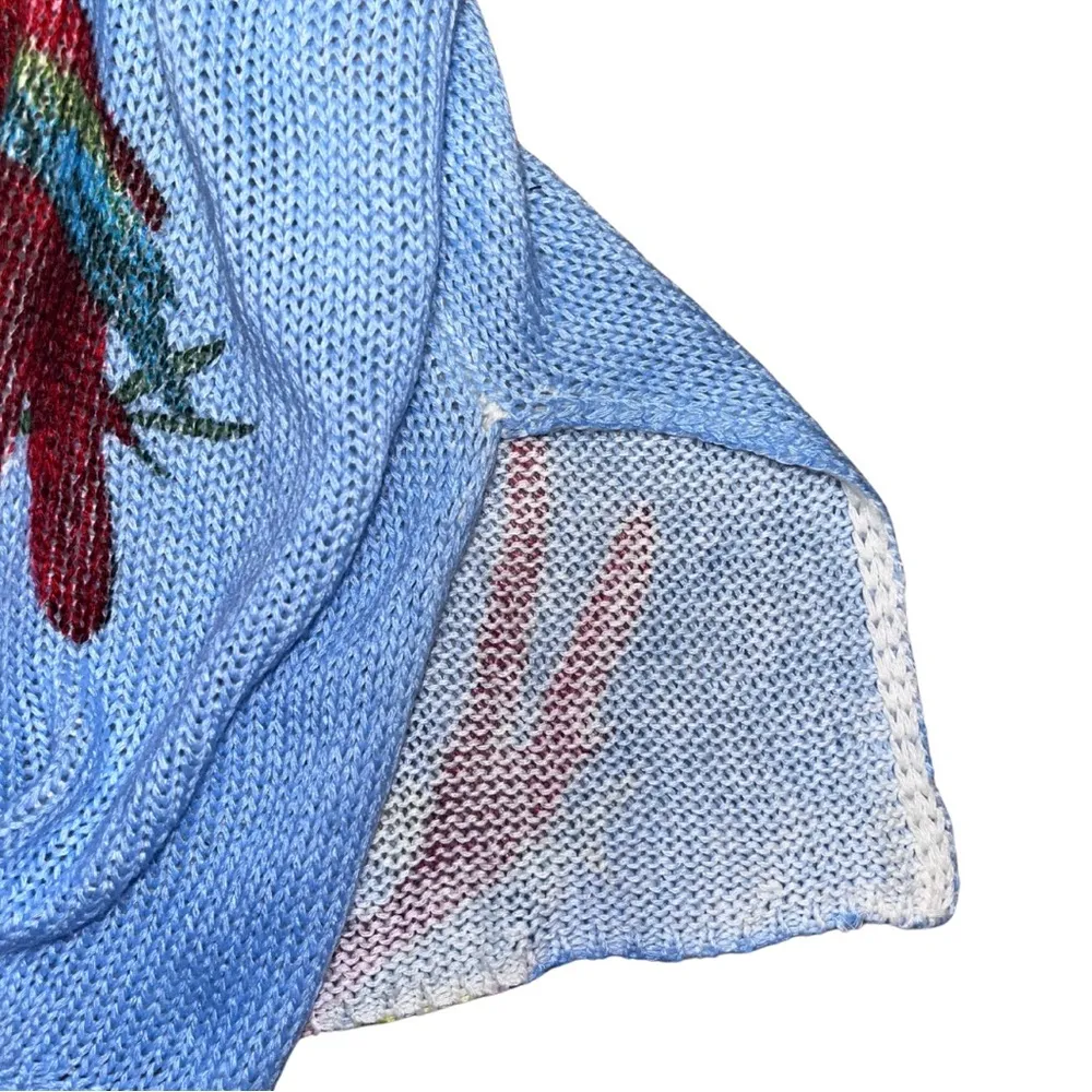 Show Me Your Mumu Blue Polly Parrot Canopy Sweater Size XS - Image 6