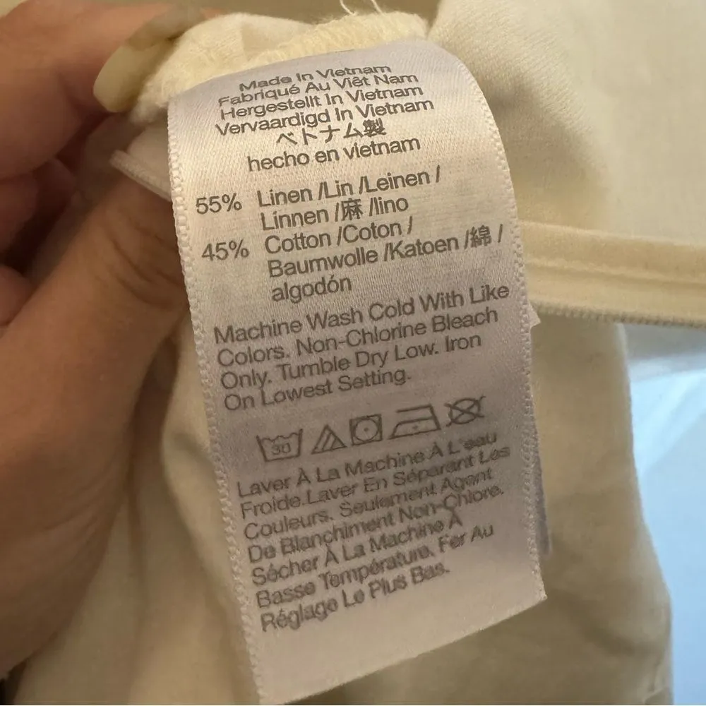 Madewell Princess Seamed Midi Dress Lighthouse‎ Sz XL Lagenlook Linen Cotton - Image 11