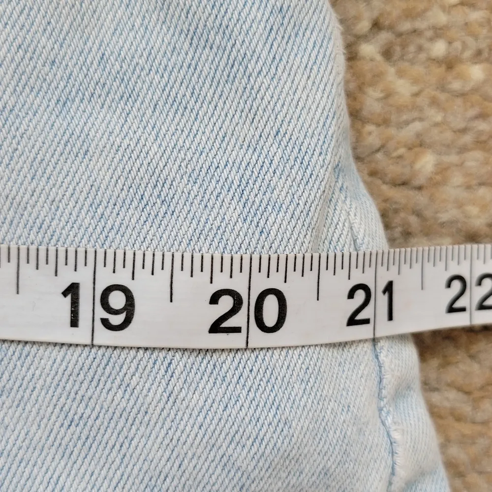 Vintage Bugle Boy 80s custom distressed denim cutoff shorts size 16 modern 10 - Image 6