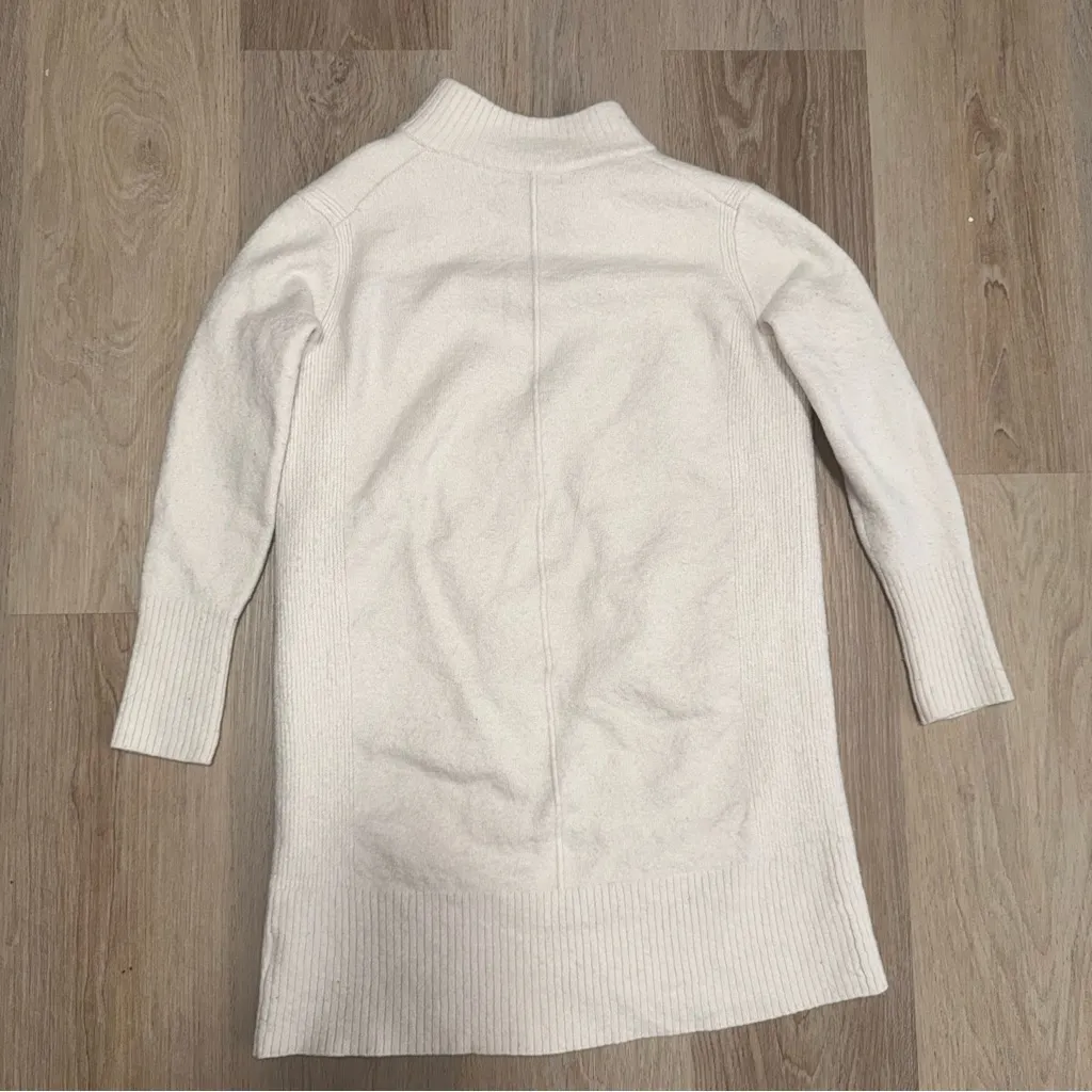 Athleta Spirit Magnolia White Wool & Cashmere Wrap Sweater - Size XS - Image 4