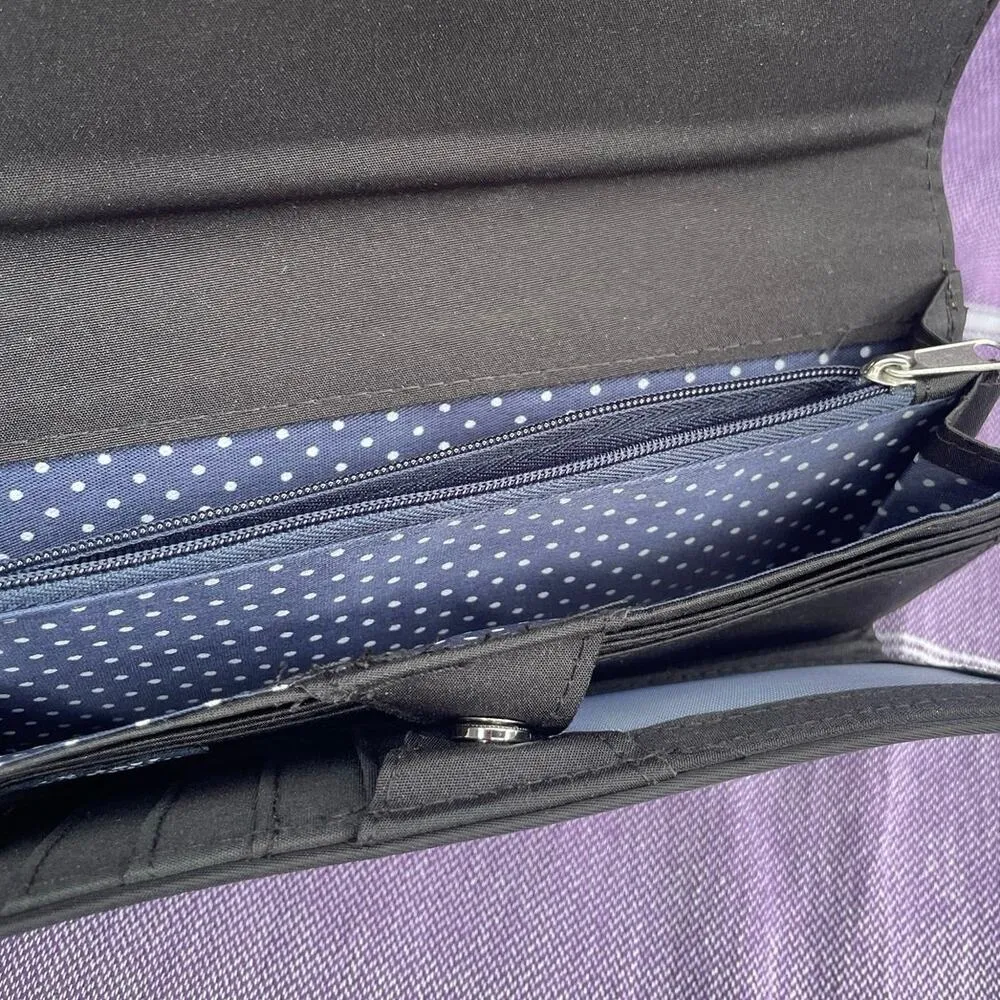 Nautica Womens Wallet Oraganizer with RFID Blocking Wallet, Black Tan Accent - Image 3