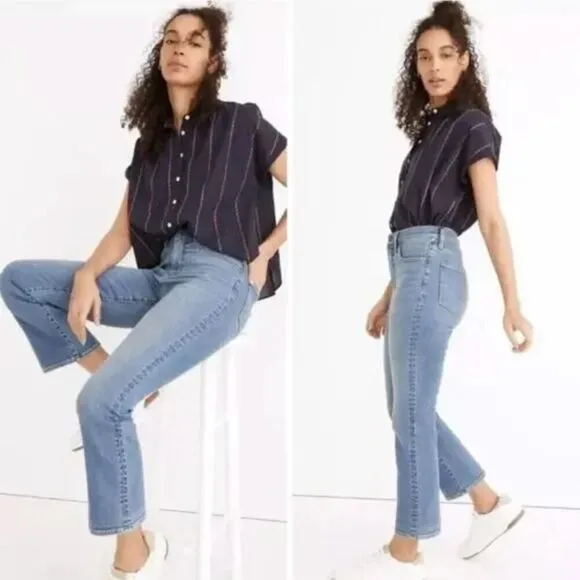 NEW‎ Madewell Cali Demi-Boot Jeans in Dorrance Wash, 27 - Image 3