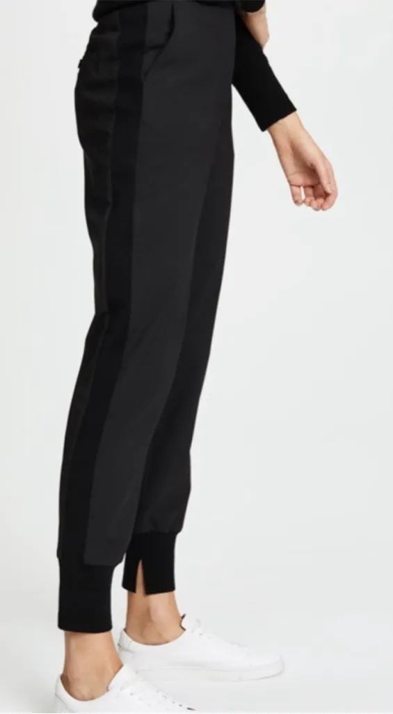 3.1 Phillip Lim Navy Blue Black Stripe Jogger Slack Trousers 6 - Image 1