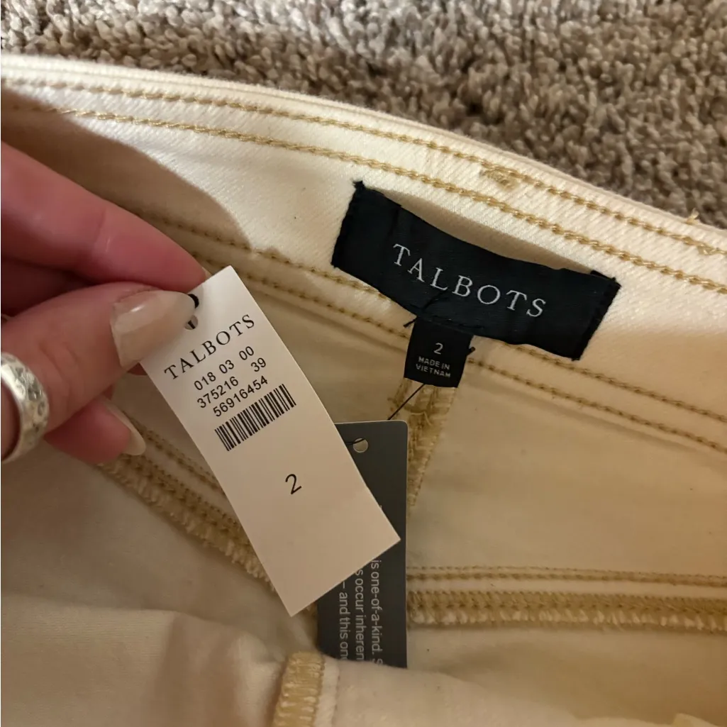 Talbots  Denim Midi Skirt cream - Image 3