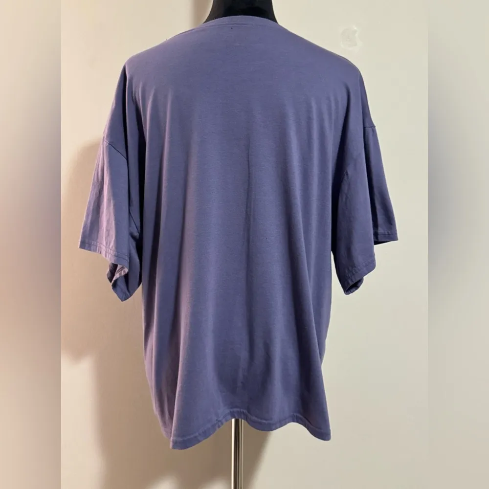 EUC Hasta Siempre Purple and White Sugar Skull Day Of The Dead Graphic Tee XXL - Image 7