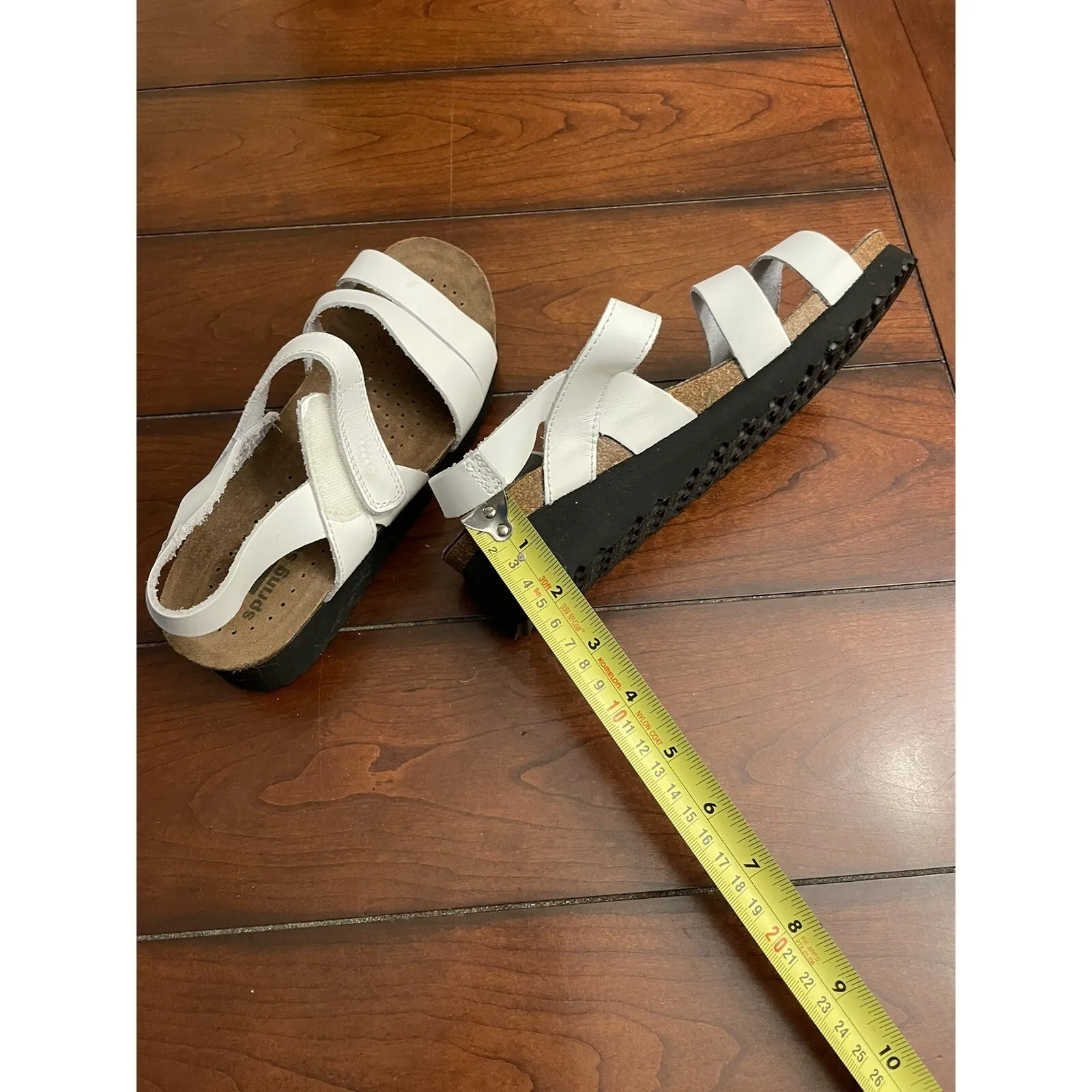 Spring‎ Step White Strappy Sandals - Image 6