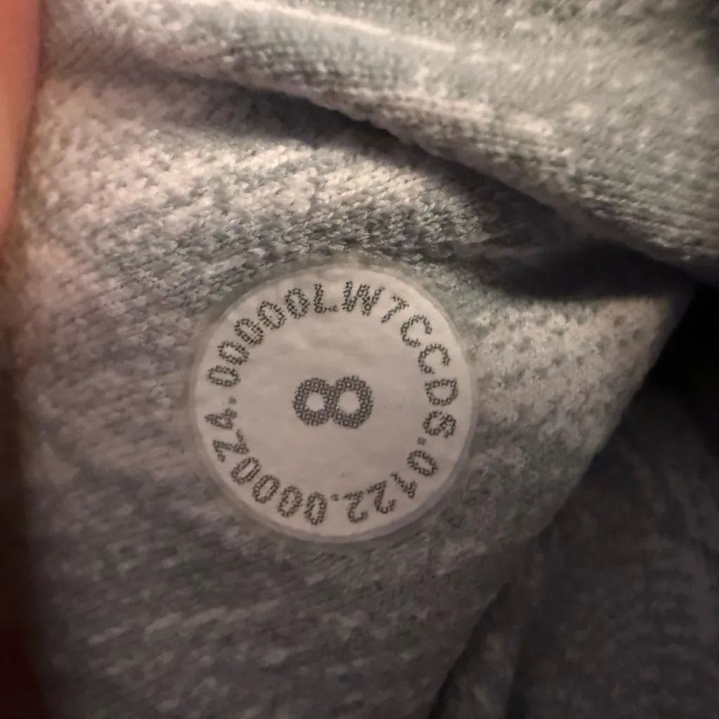 Lululemon Swift Speed High-Rise Short 8 Reverberate Chevron Silver Blue Wht Sz 8 - Image 8