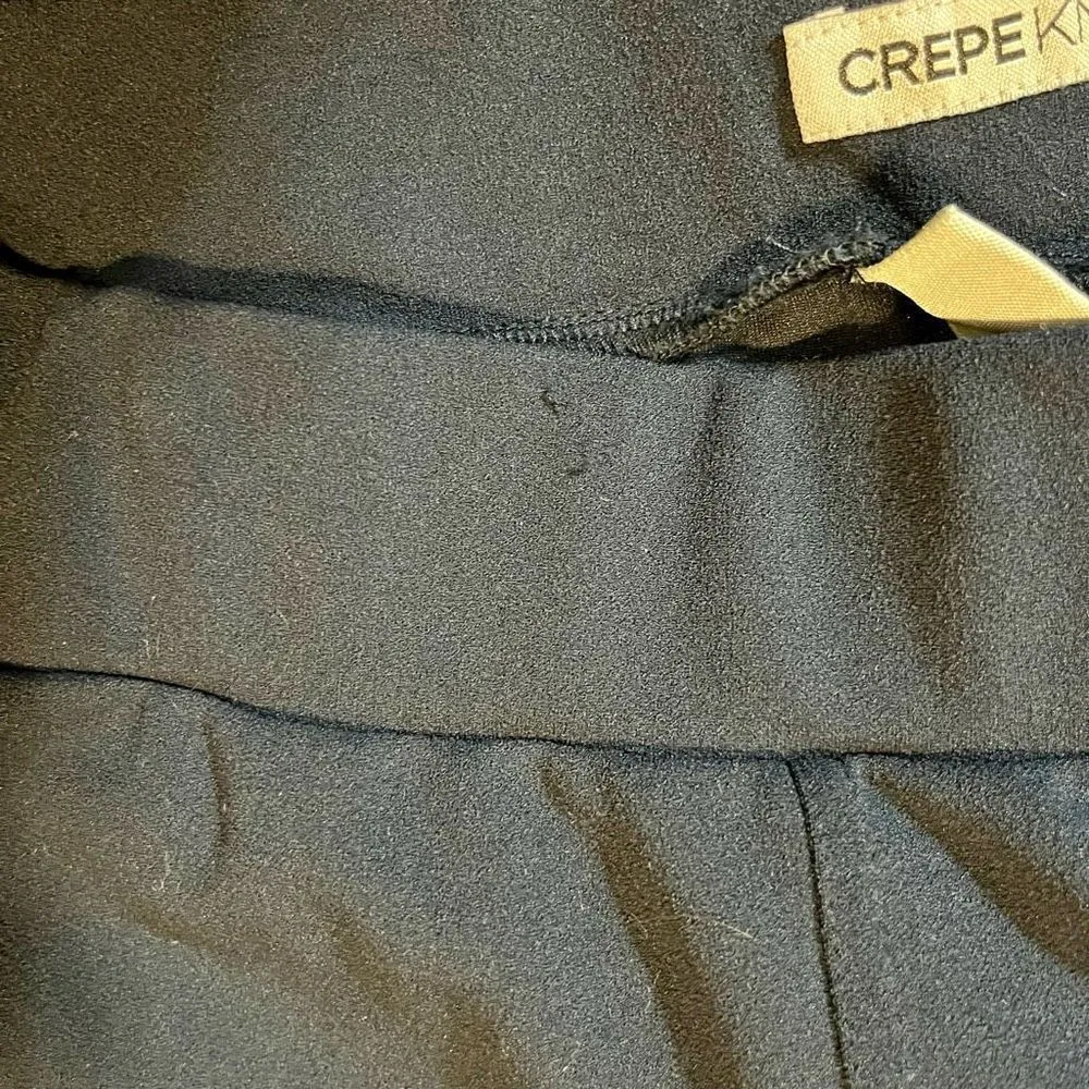 Catherines Crepe Knit Navy Pull-On Stretch Pants OX 14/16W - Image 9