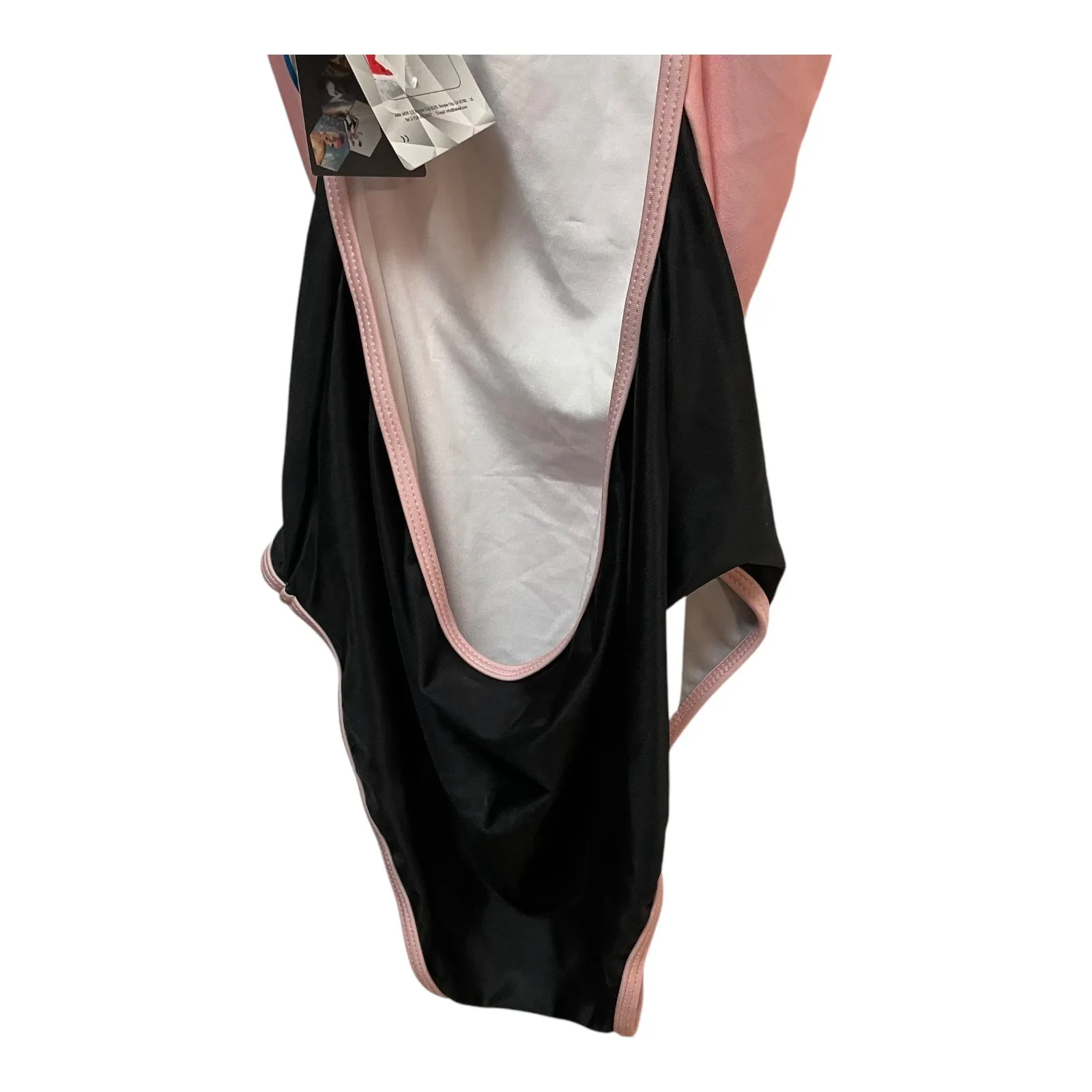 BALEAF Halter One Piece Swimsuit Padded Athletic Training Pink Black Size 38 NWT - Image 4