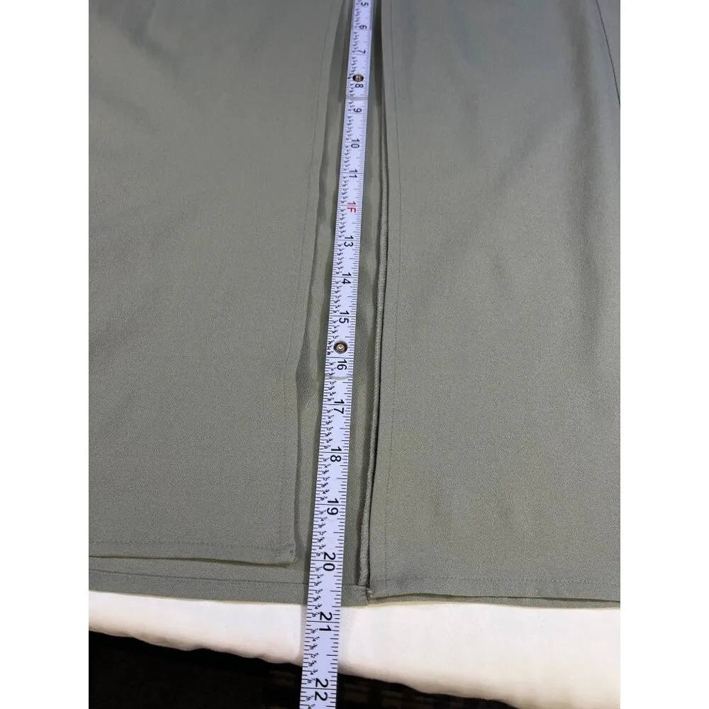 Abercrombie and Fitch womens sage green High - Image 8