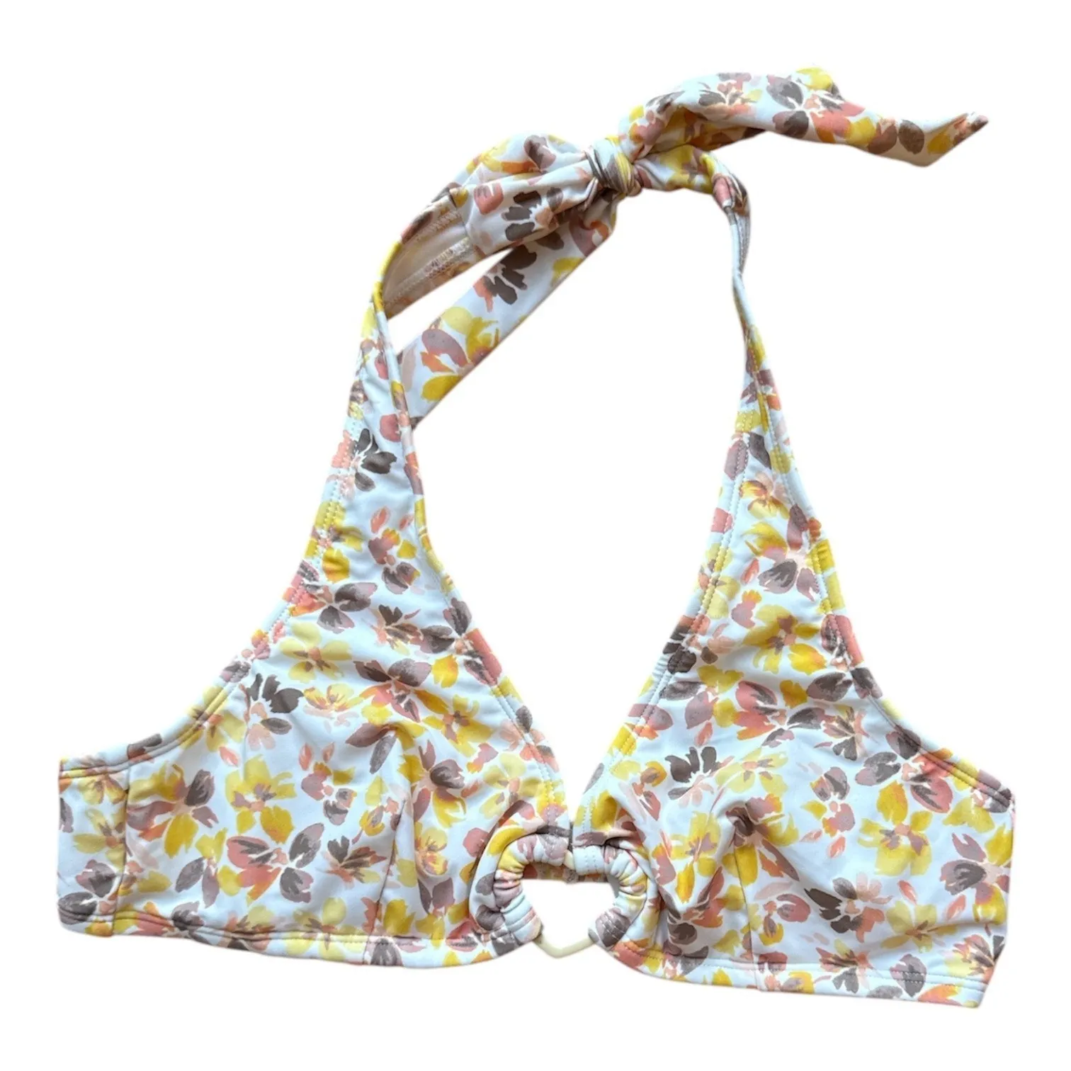 Cupshe Ditsy Floral Heart Ring bikini set with a halter top S - Image 5