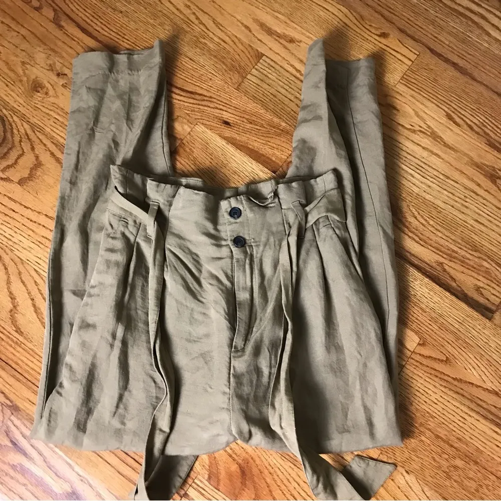 H&M Tan Paperbag Pants - Image 2