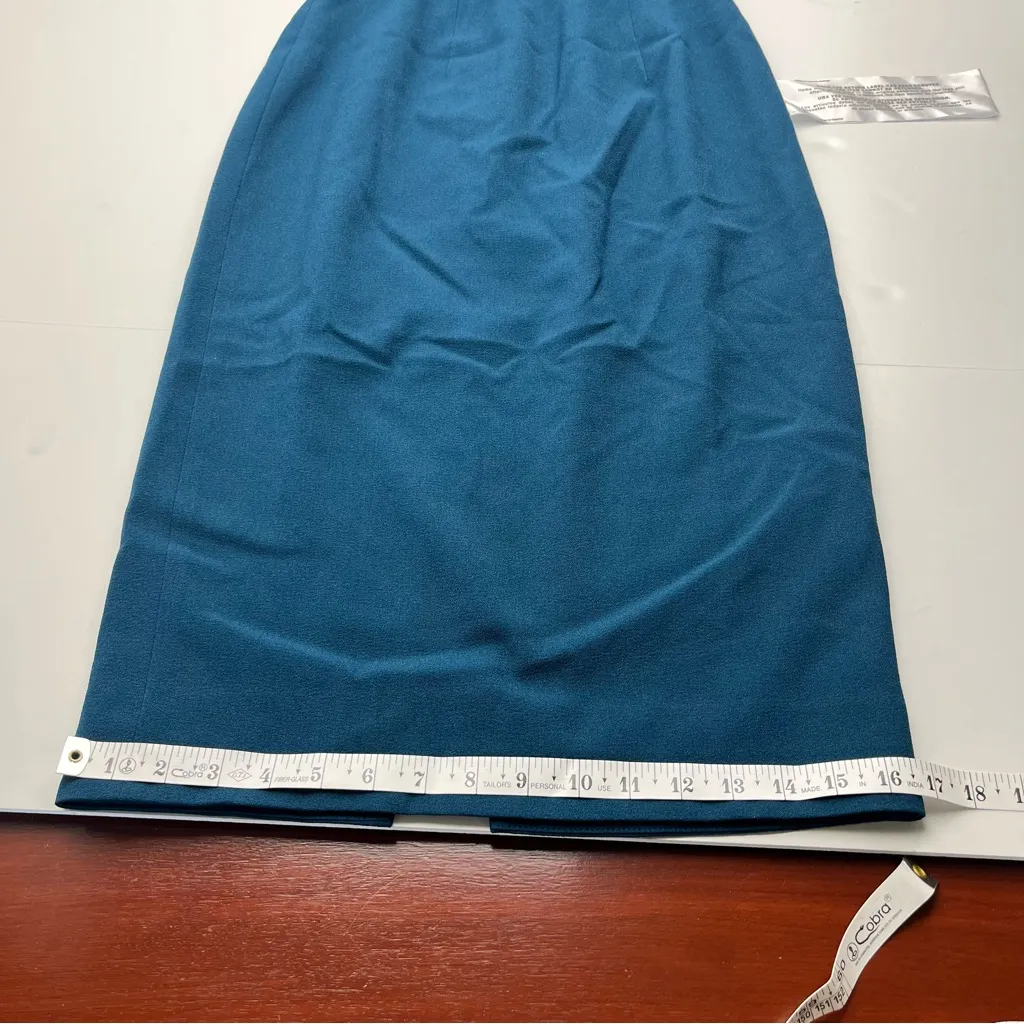 Dress the Population Nicole Sweetheart Cocktail Peacock‎ Blue SZ Small NEW *FLAW - Image 10