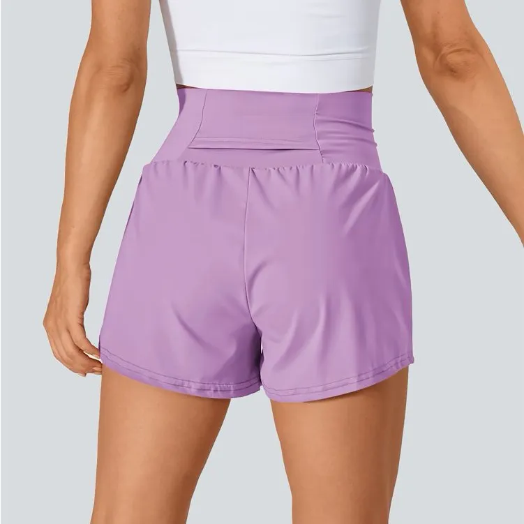 Halara  Lavender High-Waisted Shorts - Image 4