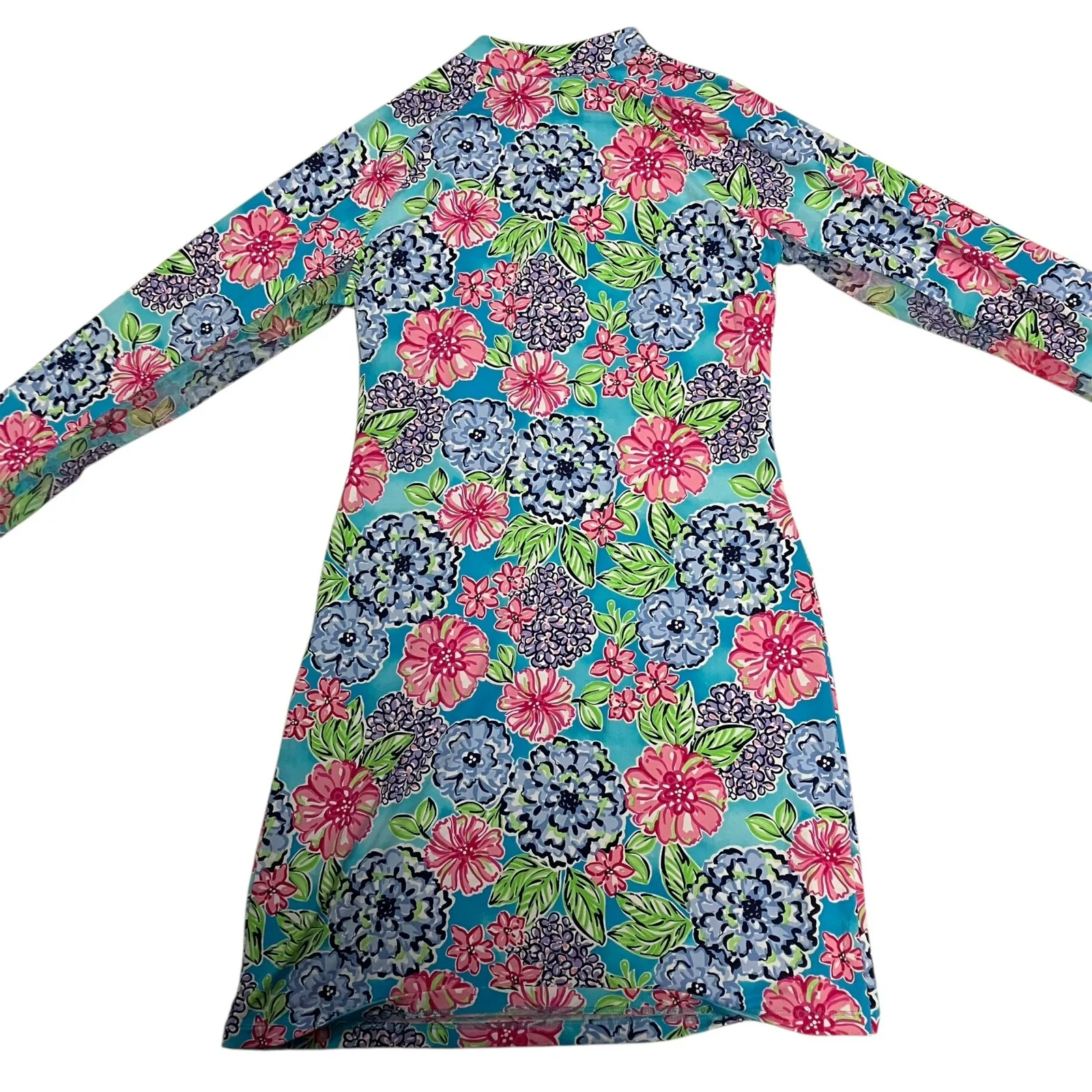 IBKUL Larisa Long Sleeve Zip Mandarin Collar Dress Gold Size Large - Image 6